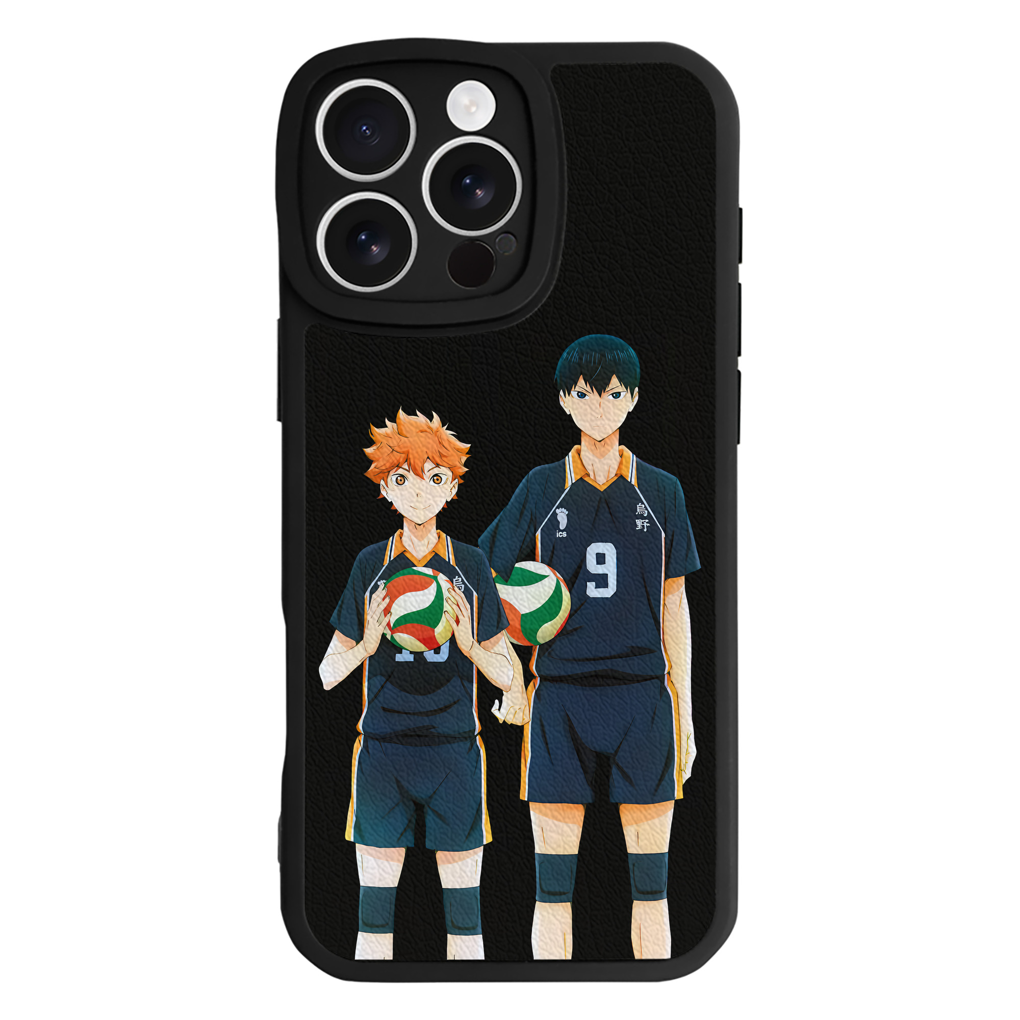 （画像用） ハイキュー!! Haikyu!! 【iPhone 16シリーズ対応】シリコンスマホケース（レザー調） 材質：シリコン